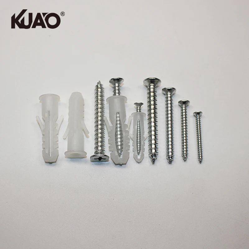 Expansion Wall Plugs and Screws Kit Durable Anchors for Masonry Drywall DIY Repair and Mounting Chipboard Screw