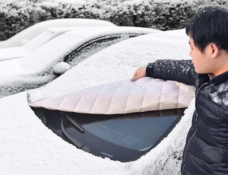 Защита для лобового стекла для снега, льда, мороза/утолщенный защитный чехол для снега, Универсальный подходит для легковых автомобилей, грузовиков, фургонов и внедорожников