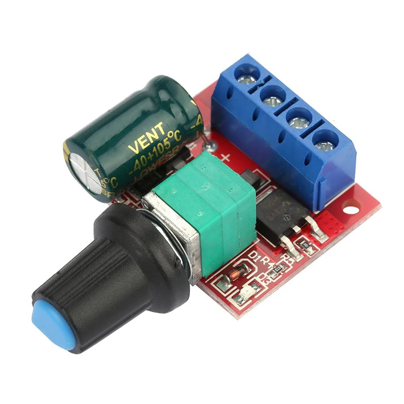 3V~24V 5V 12V 18V 5A PWM DC Motor Speed Controller Adjustable Switch LED Dimmer 