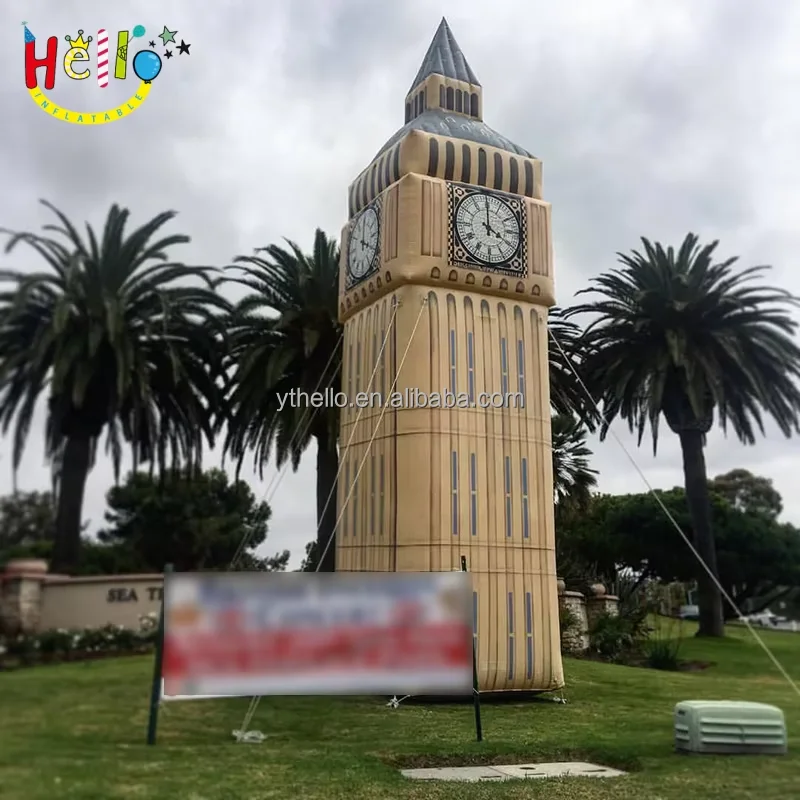 Customized Advertising Inflatable Buildings Inflatable Big Ben for Decoration