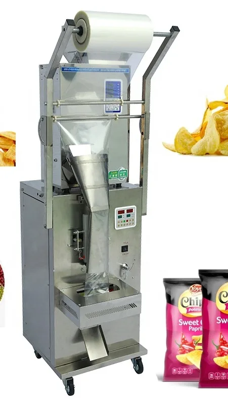 Nitrogen Filled Snack French Fries Potato Chips Automatic Pouch Packing Machine Puffed Food 7802