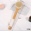 10032 Spazzola a testa rotonda con manico lungo in bambù 40*10,5 corda di cotone
