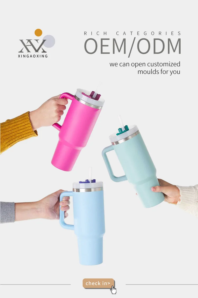 Free Sample Custom Logo Wholesale Leopard 40oz Stanley Cups With Handle