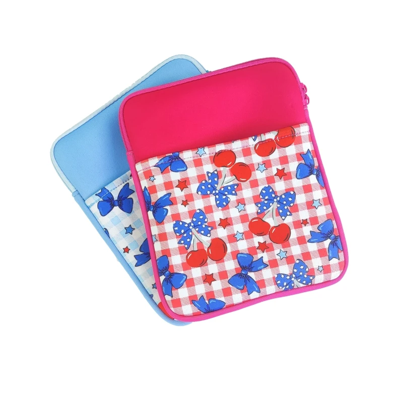 Sublimation Custom Neoprene Laptop Bag with Pocket Waterproof Kindle Case Laptop Case Neoprene Book Sleeve for School
