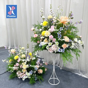 Promise Decorations for Events Party Supplies Chrysanthemum Artificial Flower Runner Home Event Decorations