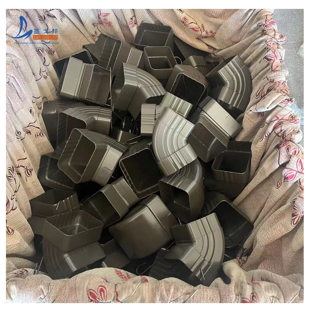 China Factory Water Roofing Downspout Extensions Harvesting System Aluminum Rain Gutter for Roof