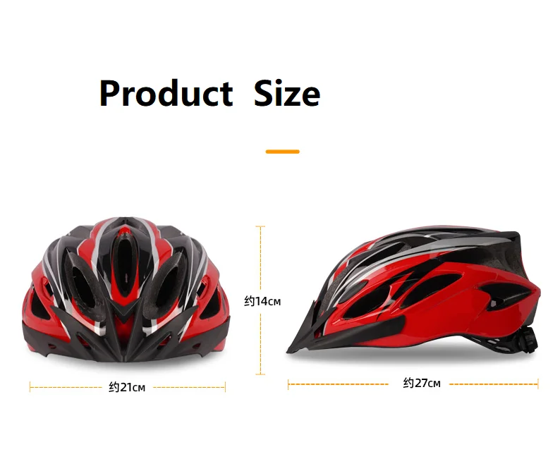 57-62cm Outdoor EPS+PC Bicycle Ultralight Integrally-molded Cycling Helmet 
