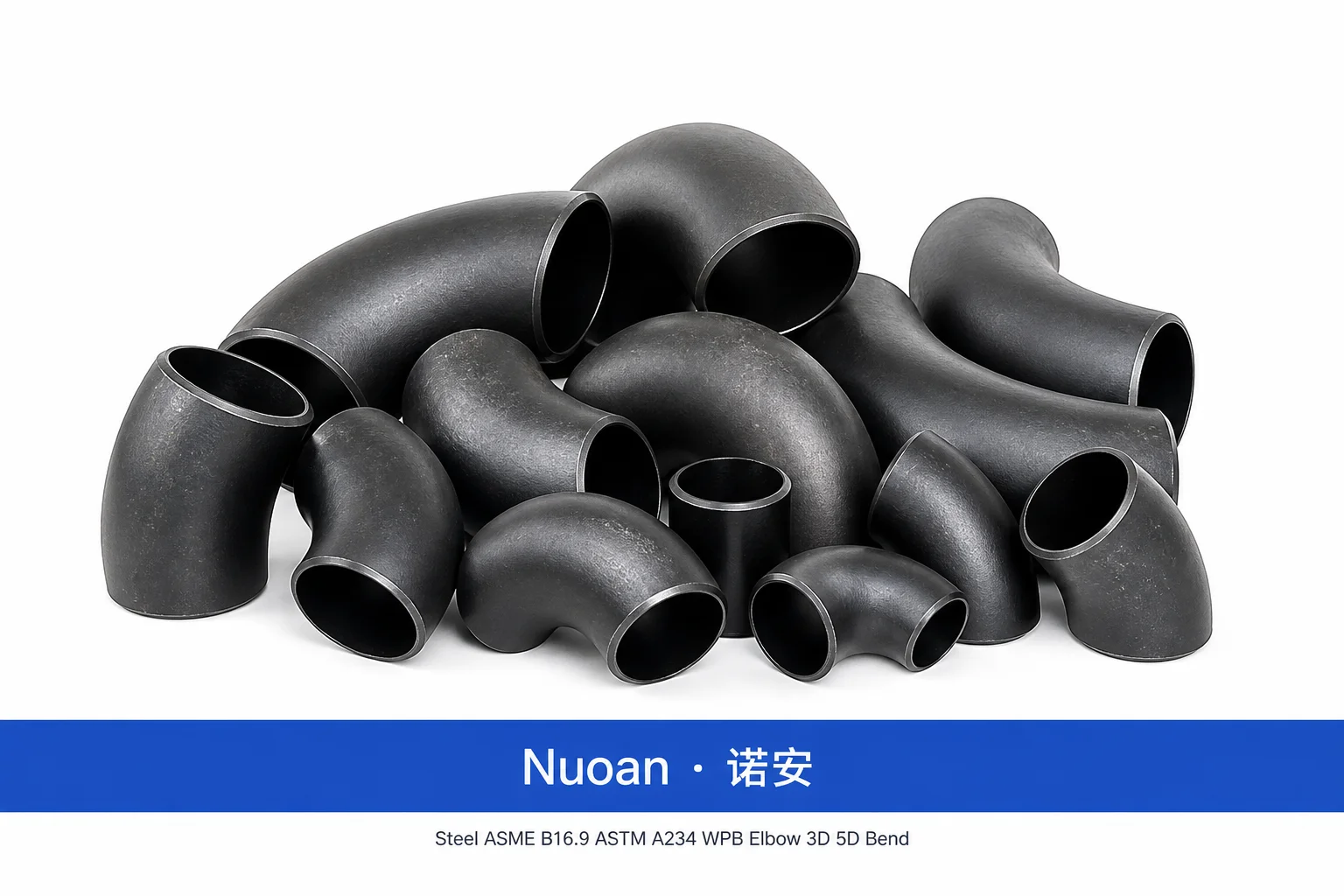 钢 ASME B16.9 ASTM A234 WPB 弯头 3D 5D 弯曲十字鞍形对焊
