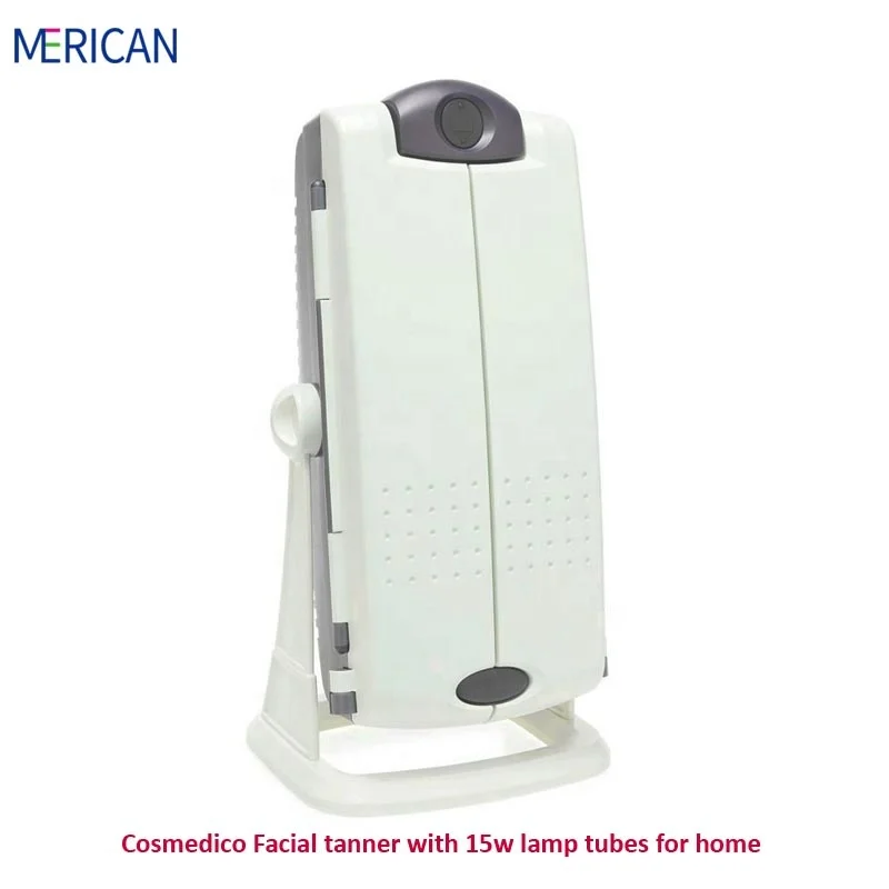 White 12-Tube Face Tanning Machine & Sun Tanning Accelerator