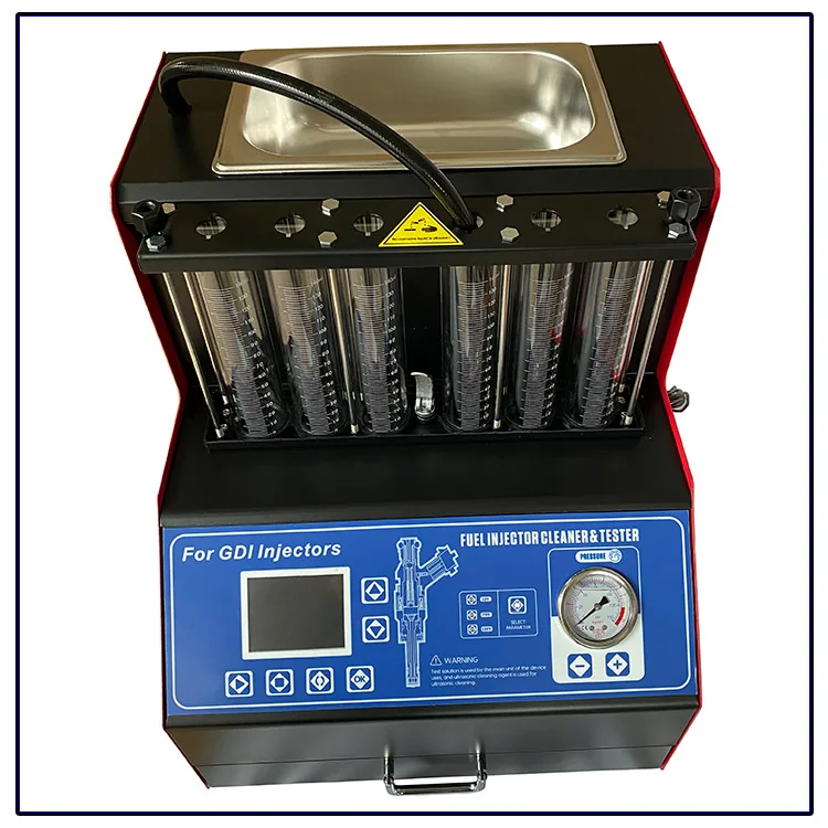 6 Cylinder Ultrasonic Gasoline Injector Cleaner Machine, Oem