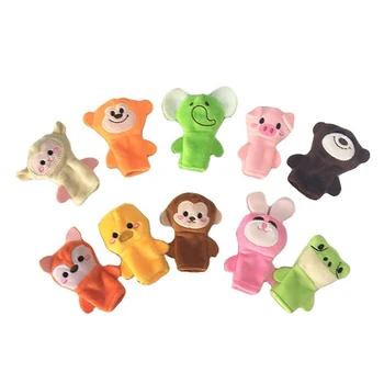 Custom Plush Finger Puppets Toys Mini Stuffed Animal Finger Puppets For 