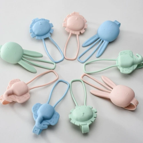 Portable Silicone Pacifier Chain Drop Chain Adjustable Hanging Toys Silicone Lanyard Loss Prevention for Kids