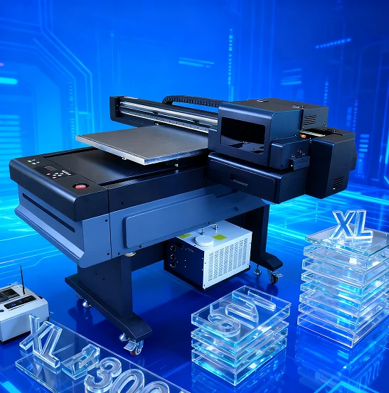 Professional 6090 UV Flatbed Printer with Wi-Fi 600x900mm Print Size Automatic Inkjet Machine for Phone Case and Tube Printing