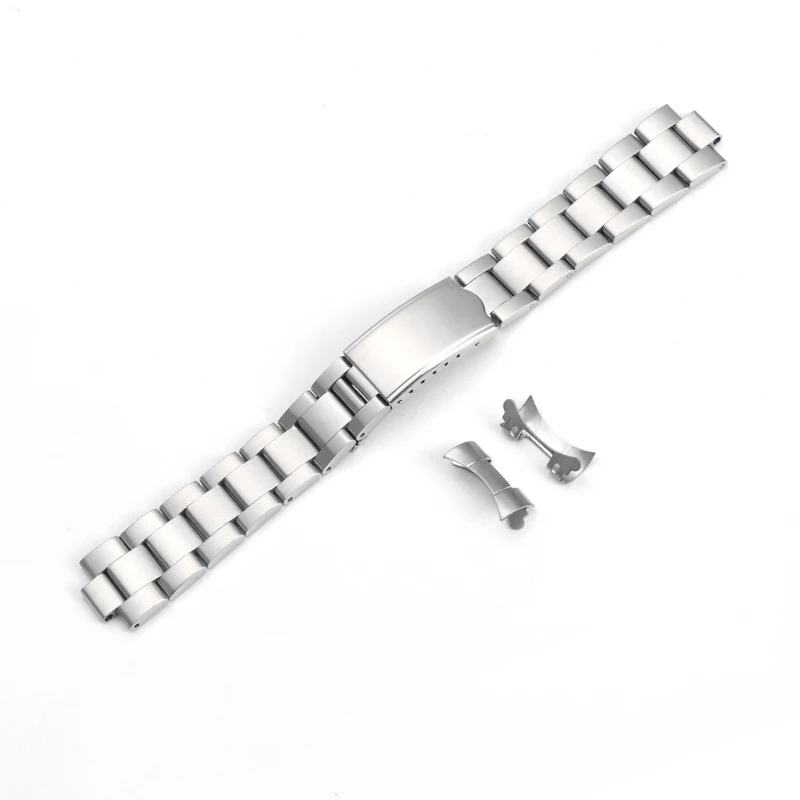 20mm Stainless Steel Oyster Watch Band Strap Bracelet Fit For Rolex ...
