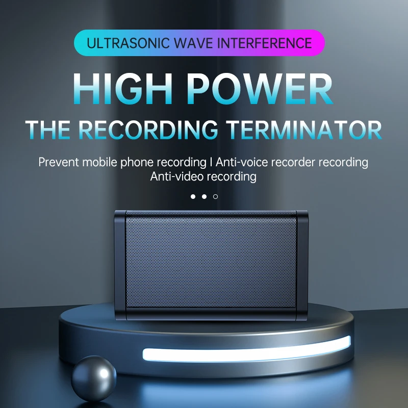 F11 Upgraded Anti-recording Device Audio Recording Blocker White Noise to Prevent Eavesdropping