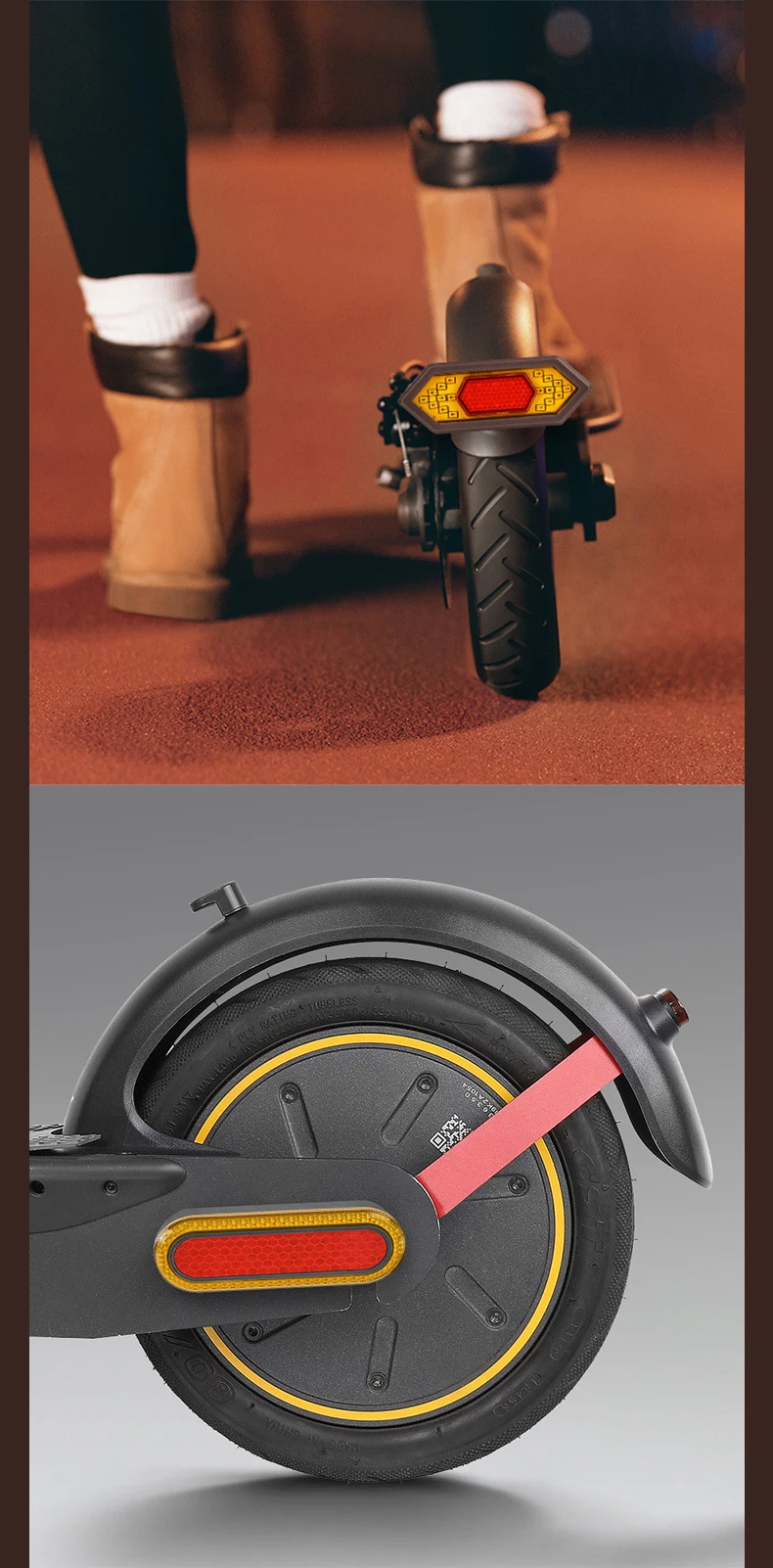 Hot Selling for Xiaomi M365/PRO/PRO2 Electric Scooter Parts Accessories with Rear Warning Lights Turning Signals Battery Powered