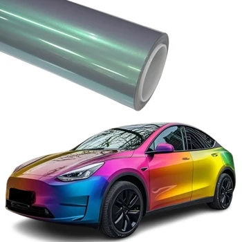 Fantastic Turquoise Green PPF Self Healing Automotive Vinyl Heat Repairing Colored Sticker Car Wrapping Films for Body Position