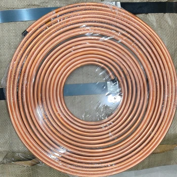 Tube Cuivre Souple C1100 T2 2m – OD 8 Mm / ID 6 Mm – Tuyau Réfrigération & Climatisation (Bobine Flexible)