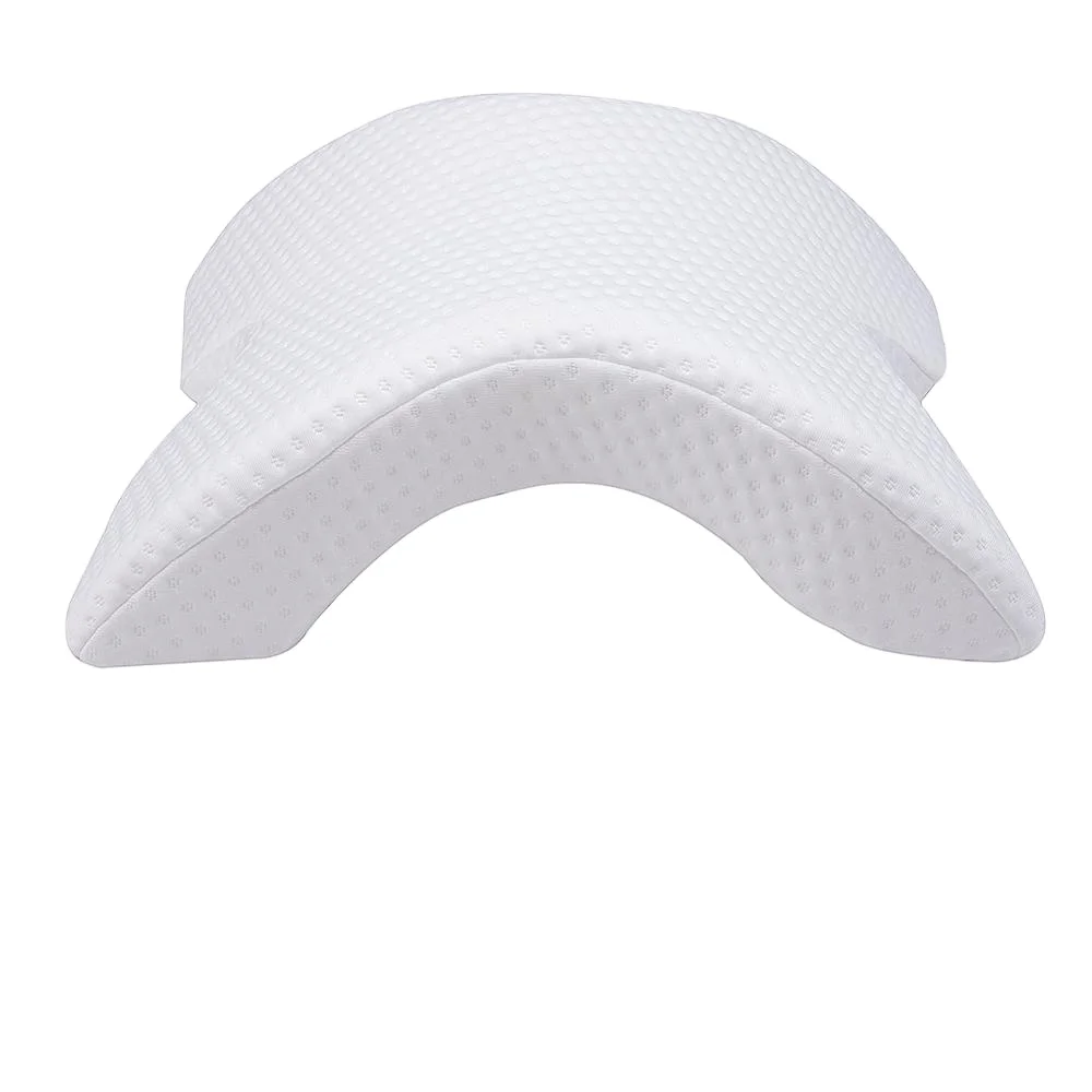 Arch U-Shaped Curved Memory Foam Sleeping Neck Cervical Pillow with Hollow  Design Arm Rest Hand Pillow for Couple Side Sleepers