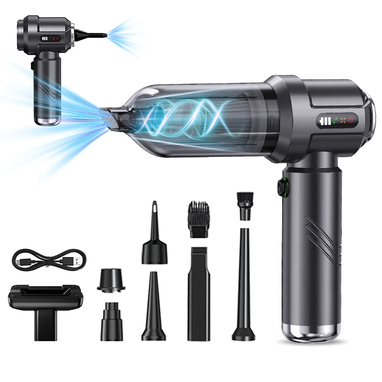 2025 17000pa Handheld Portable Wireless Car Vacuum Cleaner High Power Cleaning Car Vacuum Cleaner