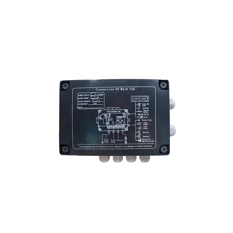 Speaker Constant Temperature B-12 Clean IP44 CE TUV Bathtub Temperature Controller Touch Screen Massage Bathtub Control Panel
