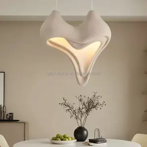 Wabi Sabi Industrial Contemporary Warm White Middle Size Home Office Pendant Lamp with Conch Shade