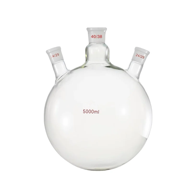 Boiling Flask Laboratory Standard Ground Joint Glasswares Triple-Neck Round Bottom Flask
