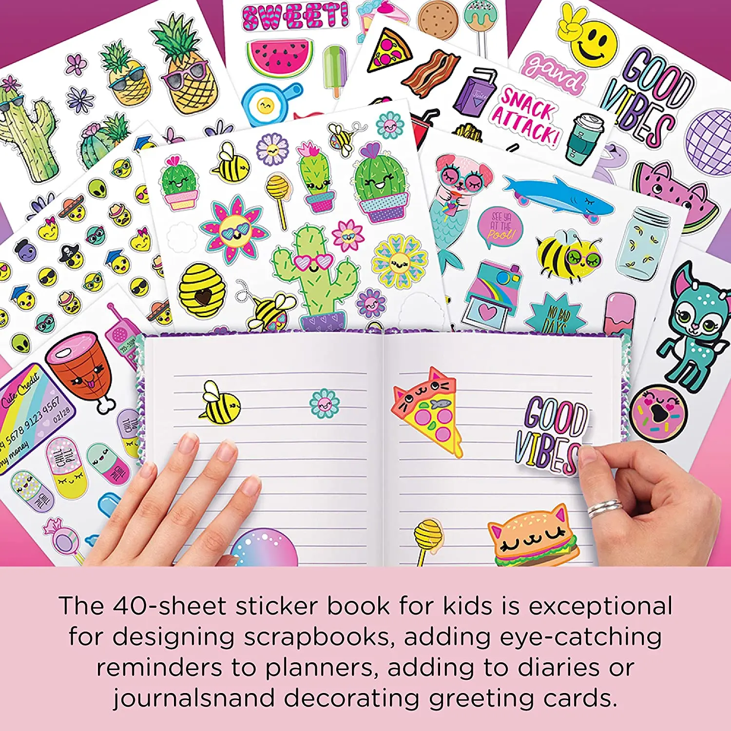 Custom Kids My Sticker Book Journal For Kids Buy Sticker Book Journal