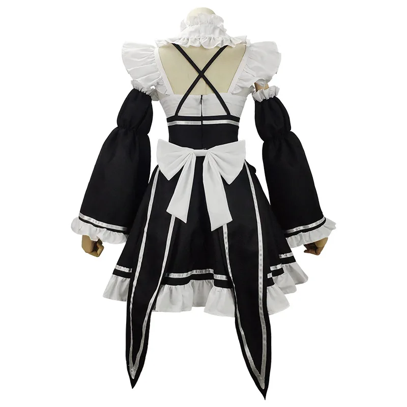 Anime Re: Zero kara Hajimeru Isekai Seikatsu Rem Ram Cosplay Costume Maid  Dress