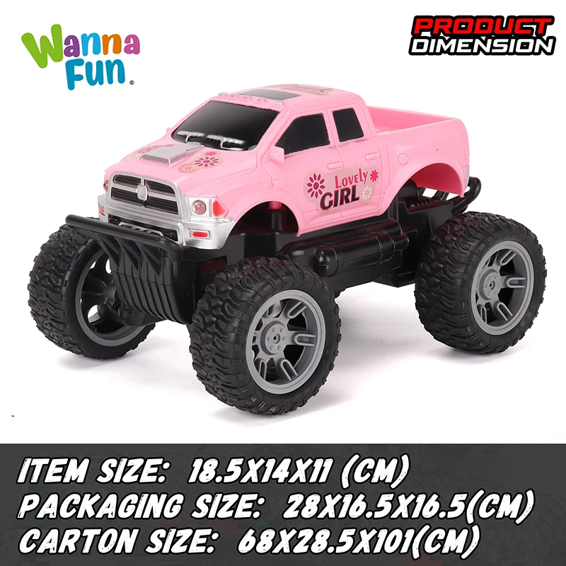 27MHZ 1: 20 4CH Remote Control Toy Off-Road Vehicle RC Toys High Speed SUV Super Car Fast Racing Truck with Headlights Girl Boy