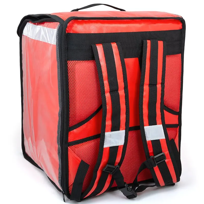 Expandable Insulated Food Delivery Backpack Pizza Carrier Thermal Bag