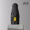 6 huesos 5 plegables-obsidiana negro-pegamento negro de una sola capa