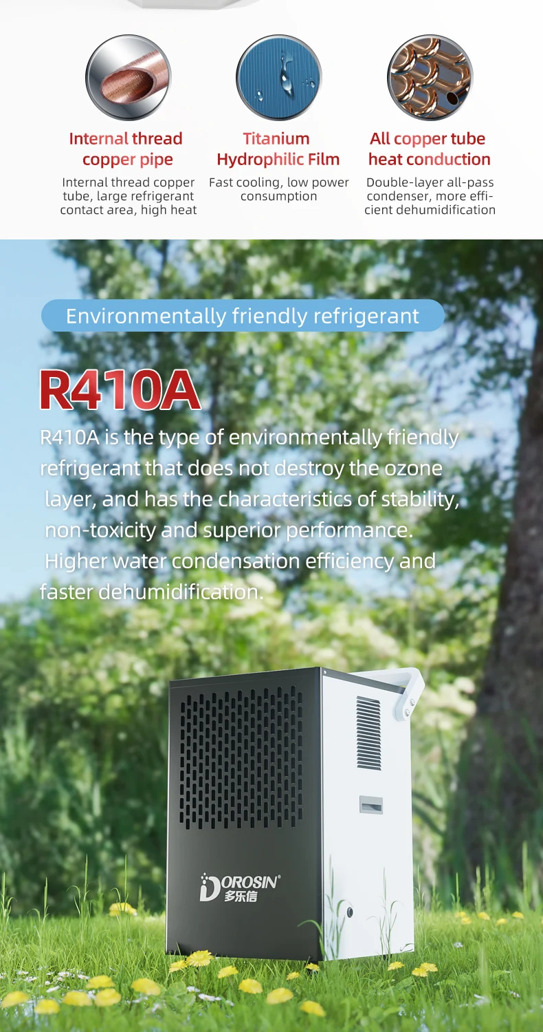 Dk90 Dorosin Portable Commercial Industrial Dehumidifier With Handle