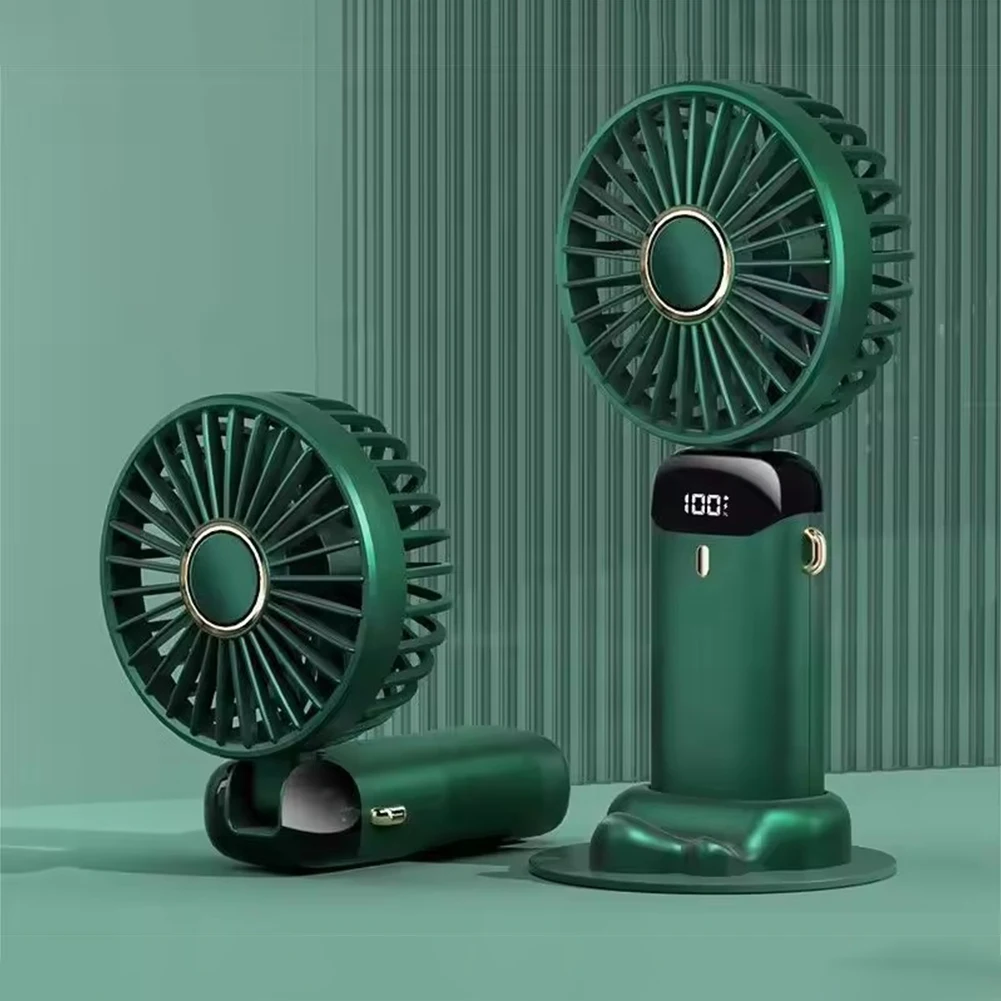 USB Mini Strong Wind Handheld Fan USB Rechargeable Mini Desktop Air Cooler Outdoor Fan Cooling Travel Hand Fans for Outdoor