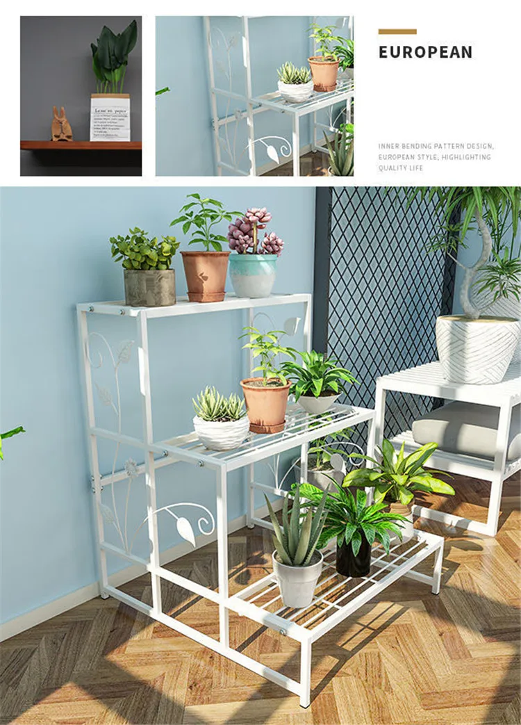 Wrought Iron Flower Stand Floortoceiling Multilayer Flower Stand