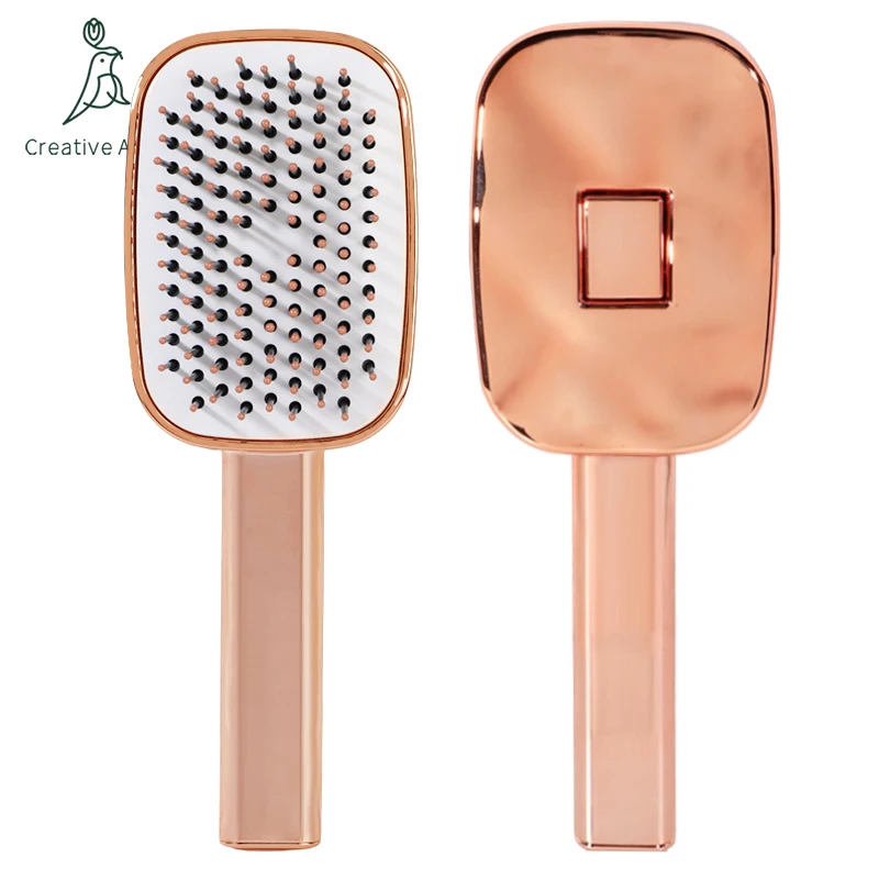 Пластиковая щетка для волос, самоочищающаяся Высококачественная Женская щетка для волос