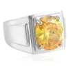 Steel-colored yellow gemstone (US grade)