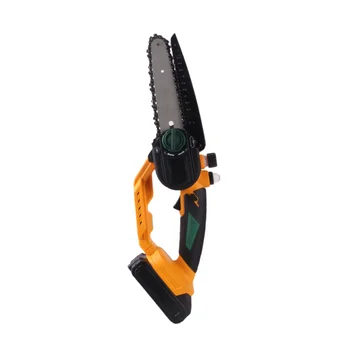 Mini Electric Chainsaw Cordless Handheld Pruning Saw Portable Home Garden Logging Power Tool 24V Lithium Battery Wood Cutter