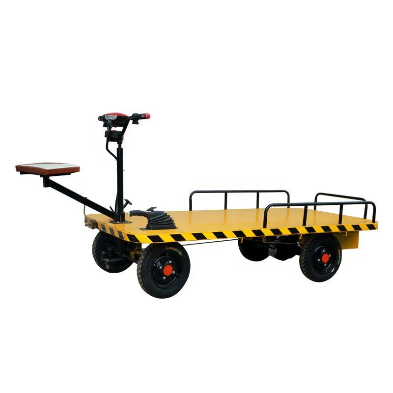 Large Size 1000kg Flat Electric Trolley Cart For Shortdistance