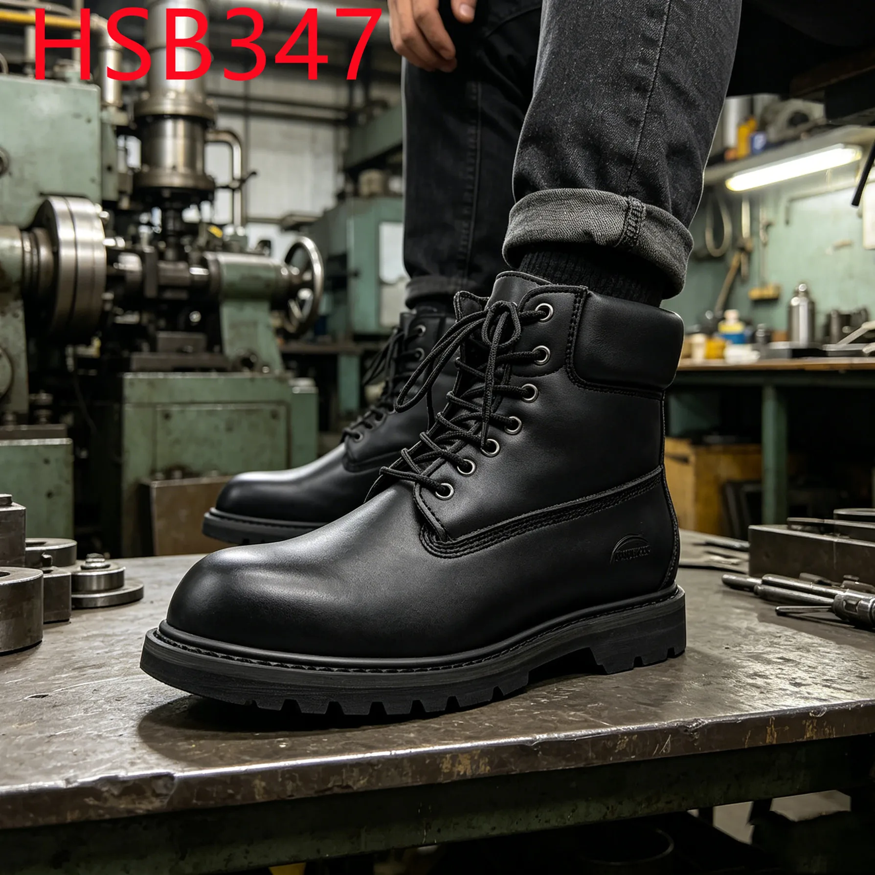 YYR,Production Workshop Anti-hit&puncture Security Footwear Nasty Conditions Durable Goodyear Rubber Sole Safety Boots HSB347