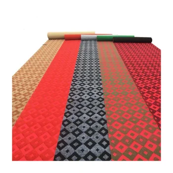 Multi color office hotel parlor hallway needle punched wall to wall jacquard carpeting floor non woven carpet manufacturer