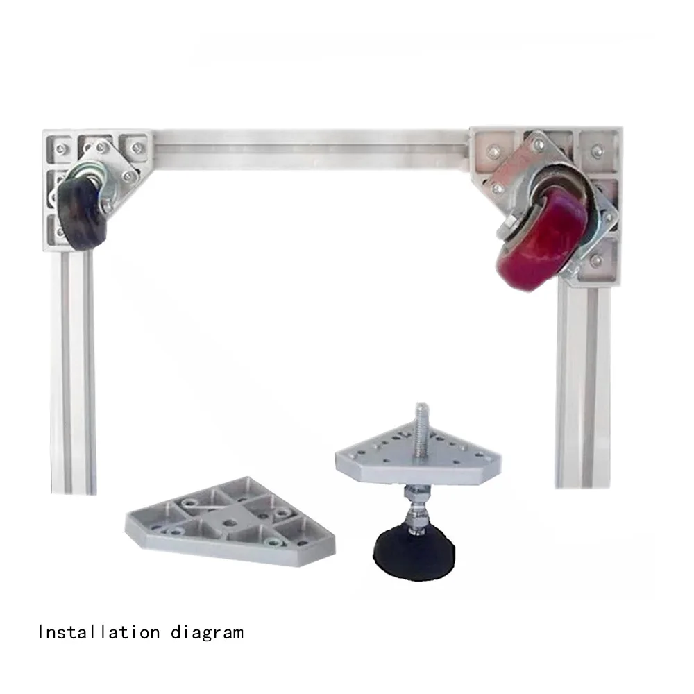 SDPSI1PC Концевая Соединительная пластина из алюминиевого сплава для профиля 3030-M12 3030-M16