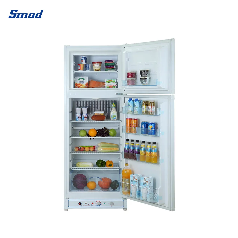 Non Electric Refrigerator Double Refrigerator & Freezer Propane Gas