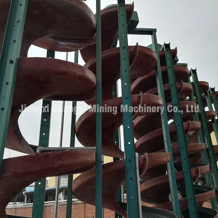 JXSC Chrome Mineral Concentrate  Laboratory Spiral Separator Small Size Gravity Spiral Chute Laboratory Spiral Concentrator