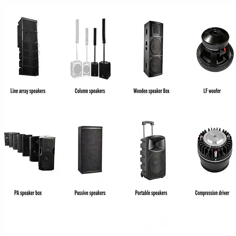 高出力18インチ強化フレーム低音サブウーファースピーカー800W RMS