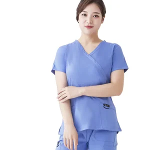 Hospital Uniforms Medical Scrubs Nurse Short Sleeve Top Joggers Scrubs Suit for Men and Women