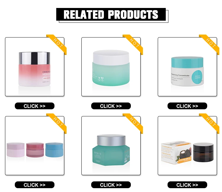 Luxury Body Cream Glas Jar 100g 50g 30g 20g Green Cosmetic Jar With