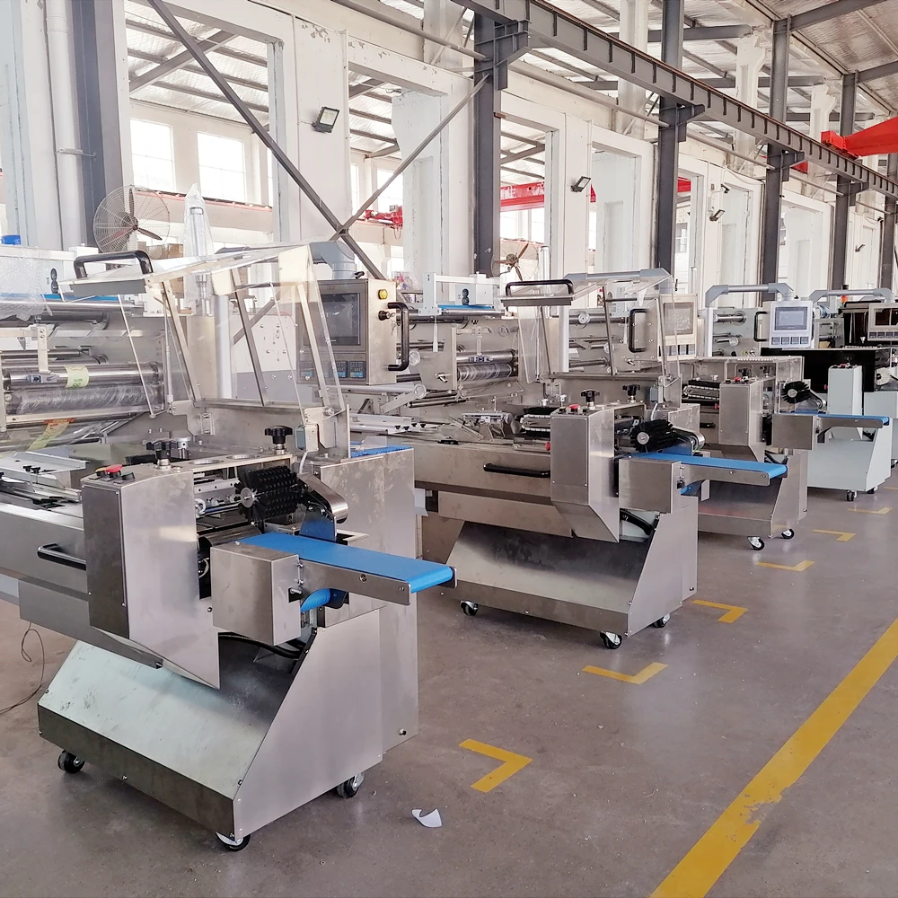Flow Packing Packaging Machine for Vegetables Spinach