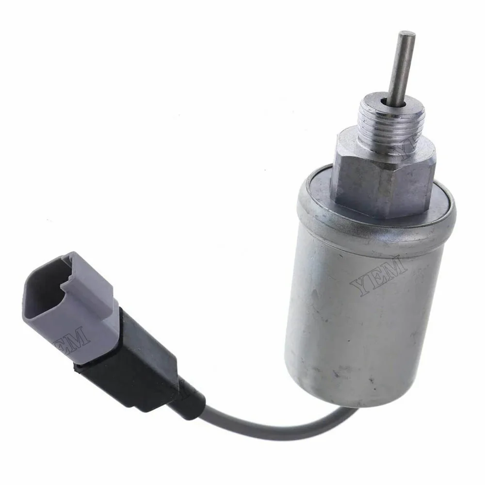 12V Fuel Shut Off Solenoid 365-3339 217-5204 for Caterpillar CAT Engine 3013C 3024C C1.5 C2.2 Loader 247B 257B 216