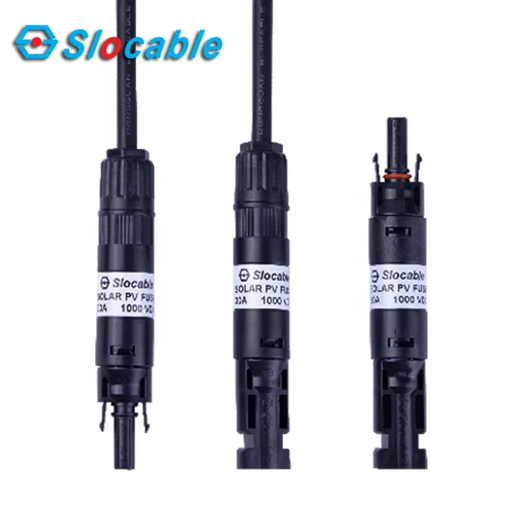 Slocable solar connector IP68 waterproof 30A Inline fuse holder for Solar PV System